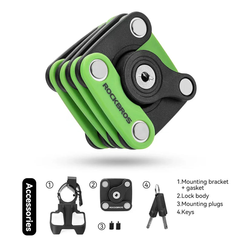 Load image into Gallery viewer, ROCKBROS HamburgerFold Anti-Theft Bike Lock - Arvada Triathlon Company