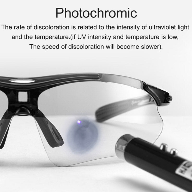 Load image into Gallery viewer, Cycling Sunglasses Photochromic Glasses Full Frame Eyewear - Arvada Triathlon Company