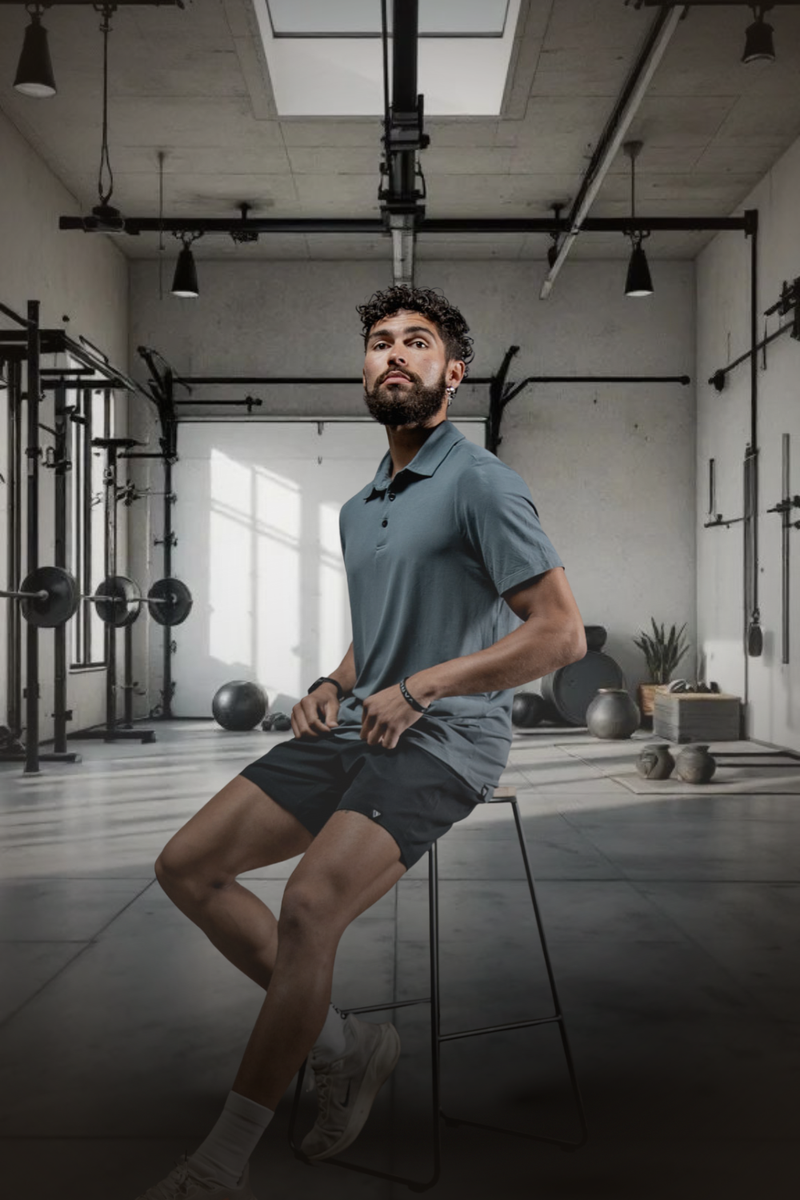 Load image into Gallery viewer, Men's Terra Recovery Polo (Ash Gray) - Arvada Triathlon Company