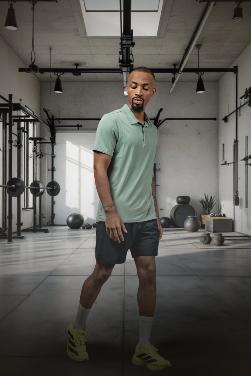 Load image into Gallery viewer, Men's Terra Recovery Polo (Low Light Olive) - Arvada Triathlon Company