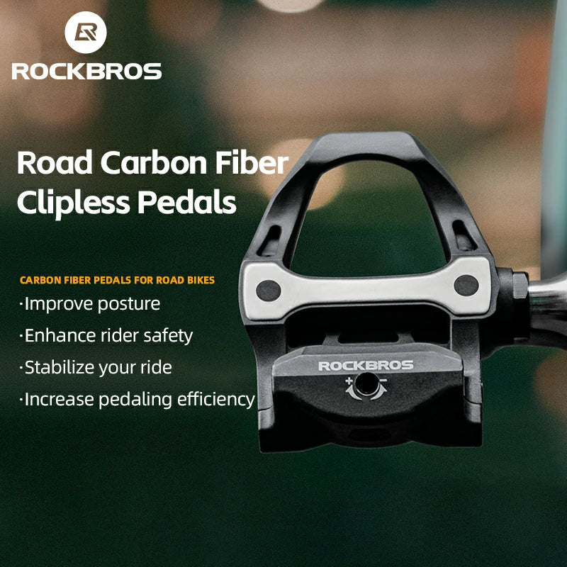 Load image into Gallery viewer, Carbon Fiber SPD Clipless Pedals for Road Bikes 9/16'' - Arvada Triathlon Company