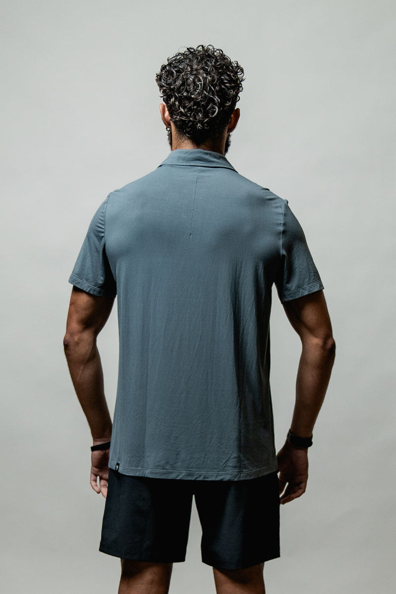 Load image into Gallery viewer, Men's Terra Recovery Polo (Ash Gray) - Arvada Triathlon Company