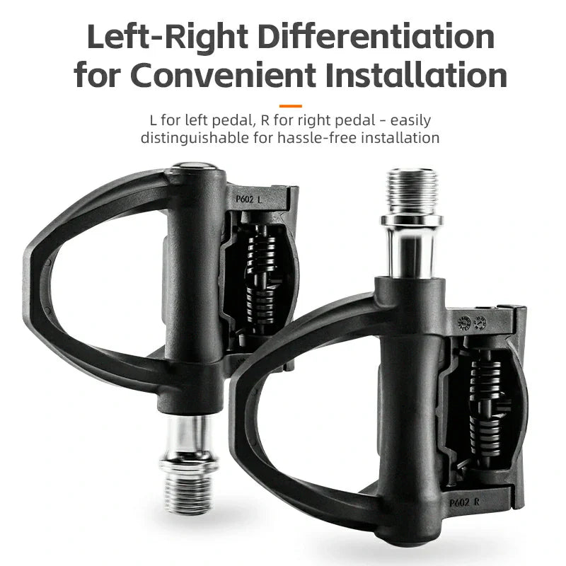 Load image into Gallery viewer, Road MTB Lightweight Clipless Bicycle Pedals 9/16'' with SPD-SL System - Arvada Triathlon Company