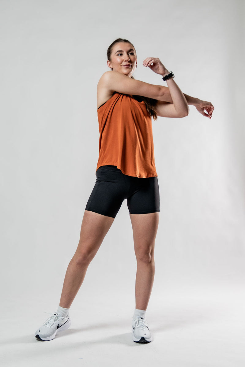 Load image into Gallery viewer, Women's Terra Recovery Halo Tank (Sunfire Clay) - Arvada Triathlon Company