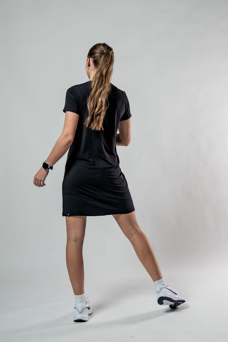 Load image into Gallery viewer, Women's Terra Recovery Motion Dress (Black) - Arvada Triathlon Company