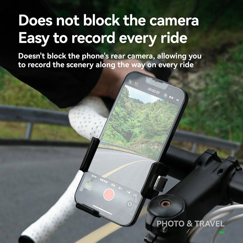 Load image into Gallery viewer, Aluminum Anti-Shake Cell Bike Phone Holder, Motorcycle Phone Mount for 2.56–3.74" - Arvada Triathlon Company