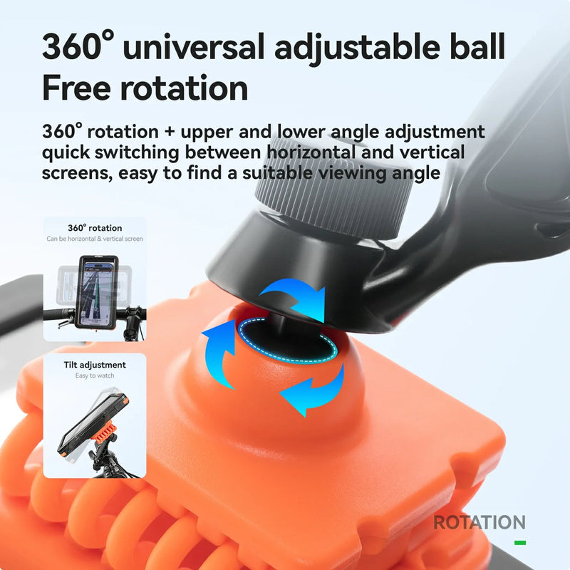 Load image into Gallery viewer, Magnetic Waterproof Bike Phone Holder Shock-Absorbing For 4.7–6.9‘’ - Arvada Triathlon Company