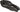 a close up of a black and black computer mouse