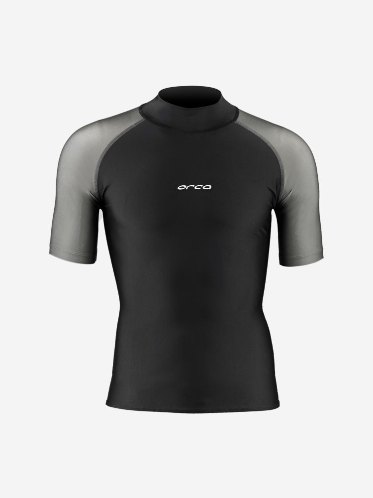 Load image into Gallery viewer, Men&#39;s Orca Bossa Black Rash Vest Surf T-Shirt - Arvada Triathlon Company
