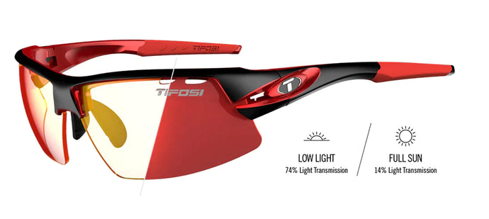 Tifosi Crit, Black/Red Fototec Sunglasses - Clarion Red Fototec - Arvada Triathlon Company