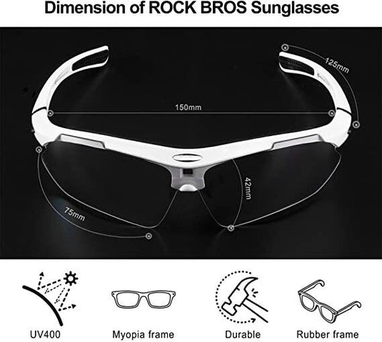 Cycling Sunglasses Photochromic Glasses Full Frame Eyewear - Arvada Triathlon Company
