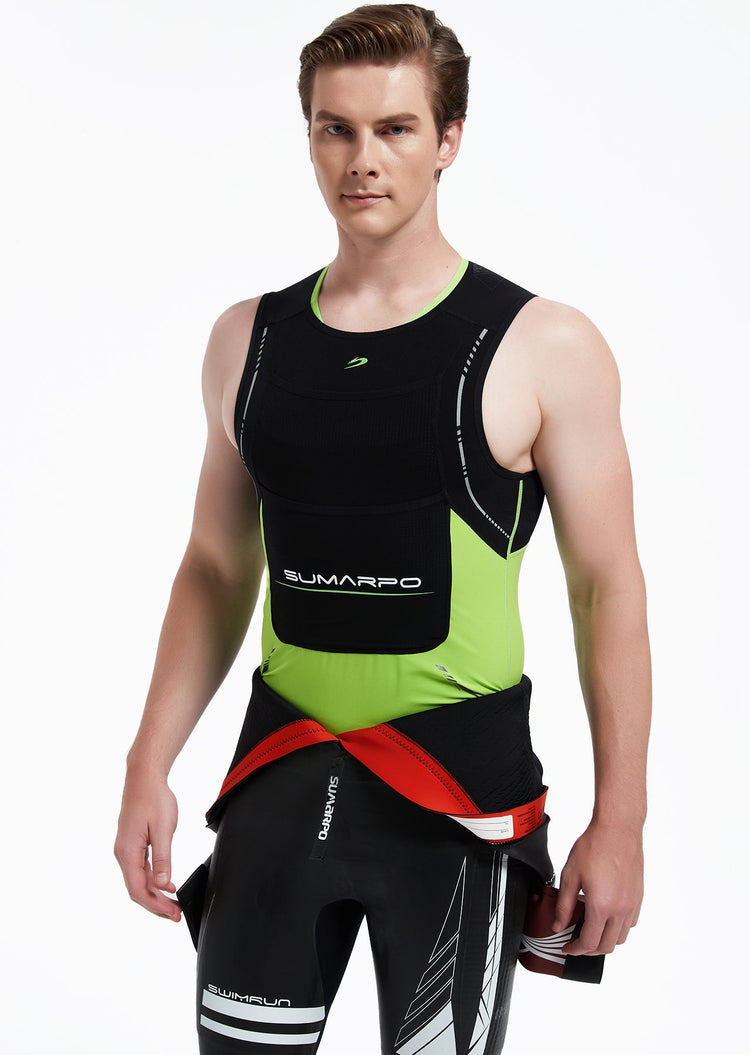 Quokka Men's Summer Swimrun Vest - Green - Arvada Triathlon Company