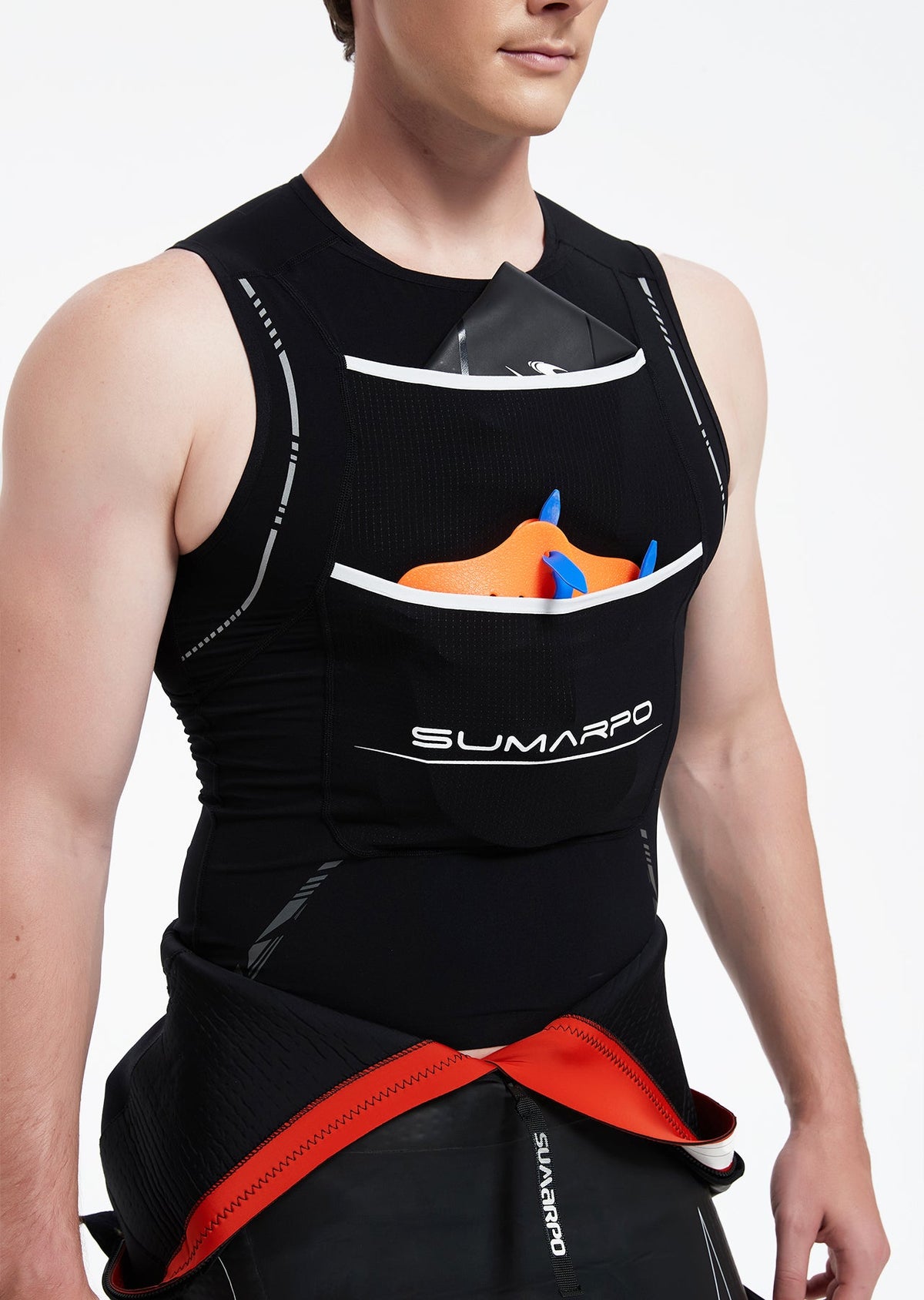 Quokka Men's Summer Swimrun Vest - Black - Arvada Triathlon Company