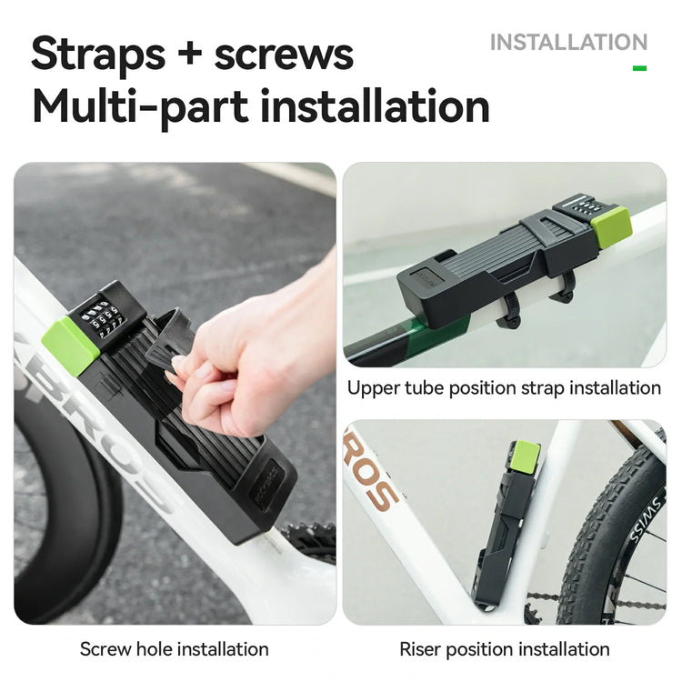 8-Section Folding Combination Bike Lock - Arvada Triathlon Company