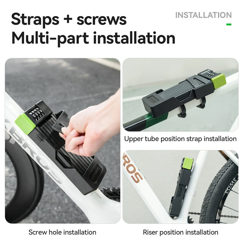 Load image into Gallery viewer, 8-Section Folding Combination Bike Lock - Arvada Triathlon Company
