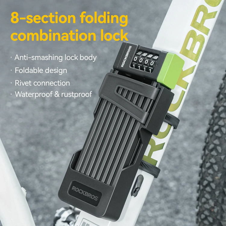 8-Section Folding Combination Bike Lock - Arvada Triathlon Company