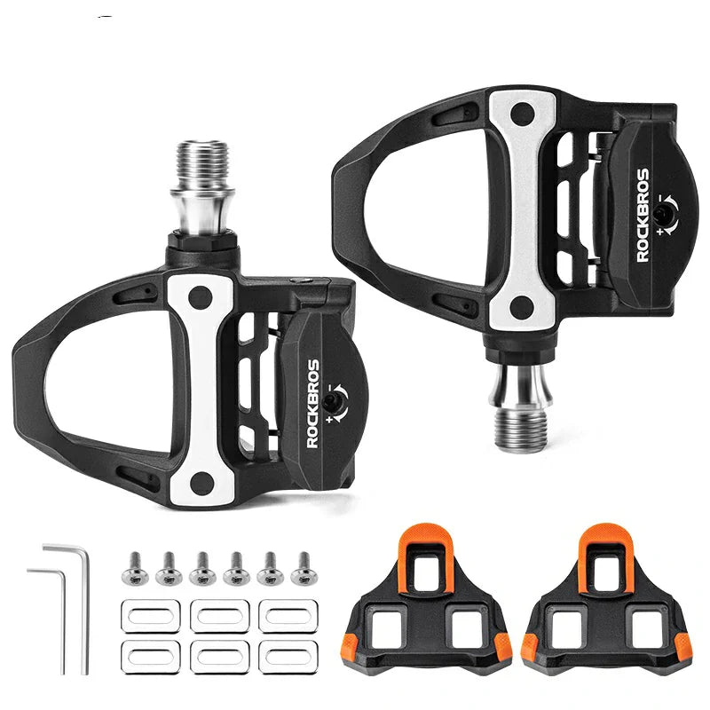 Load image into Gallery viewer, Carbon Fiber SPD Clipless Pedals for Road Bikes 9/16'' - Arvada Triathlon Company
