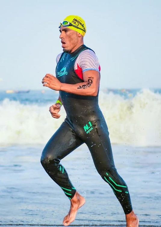 Nova Men's Sleeveless Eco Open Water Swimming Wetsuit