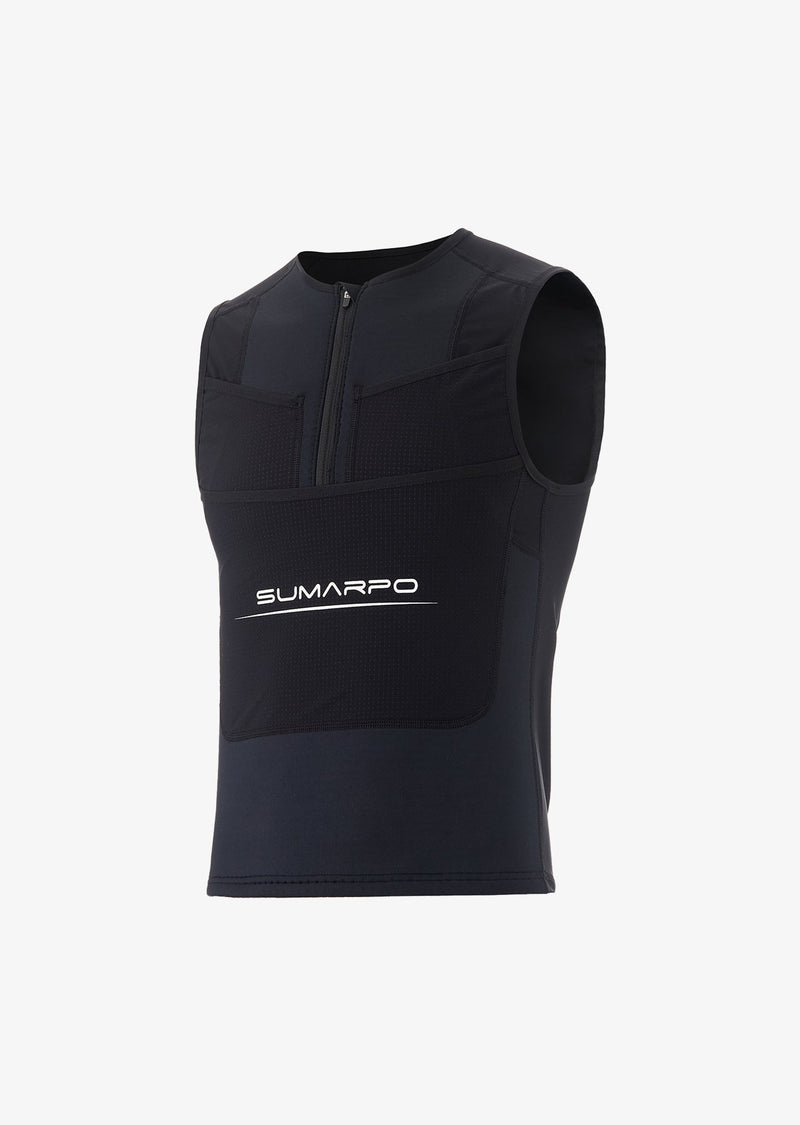Load image into Gallery viewer, Quokka Men's Thermal Titanium Half-Zip Swimrun Vest
