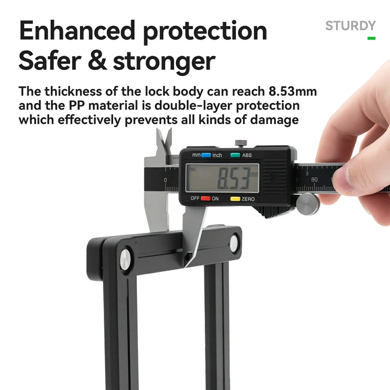 Load image into Gallery viewer, 8-Section Folding Combination Bike Lock - Arvada Triathlon Company

