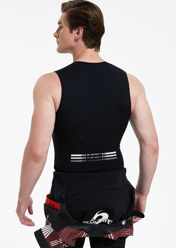 Quokka Men's Thermal Titanium Half-Zip Swimrun Vest - Arvada Triathlon Company