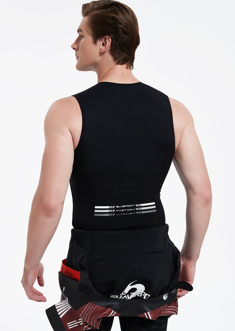 Load image into Gallery viewer, Quokka Men's Thermal Titanium Half-Zip Swimrun Vest

