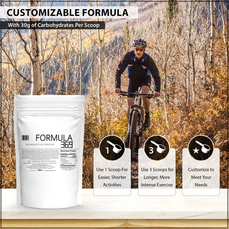 Load image into Gallery viewer, 3 pounds, 45 servings - Formula 369 Endurance Fuel Drink Mix - Arvada Triathlon Company
