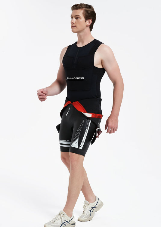 Quokka Men's Thermal Titanium Half-Zip Swimrun Vest