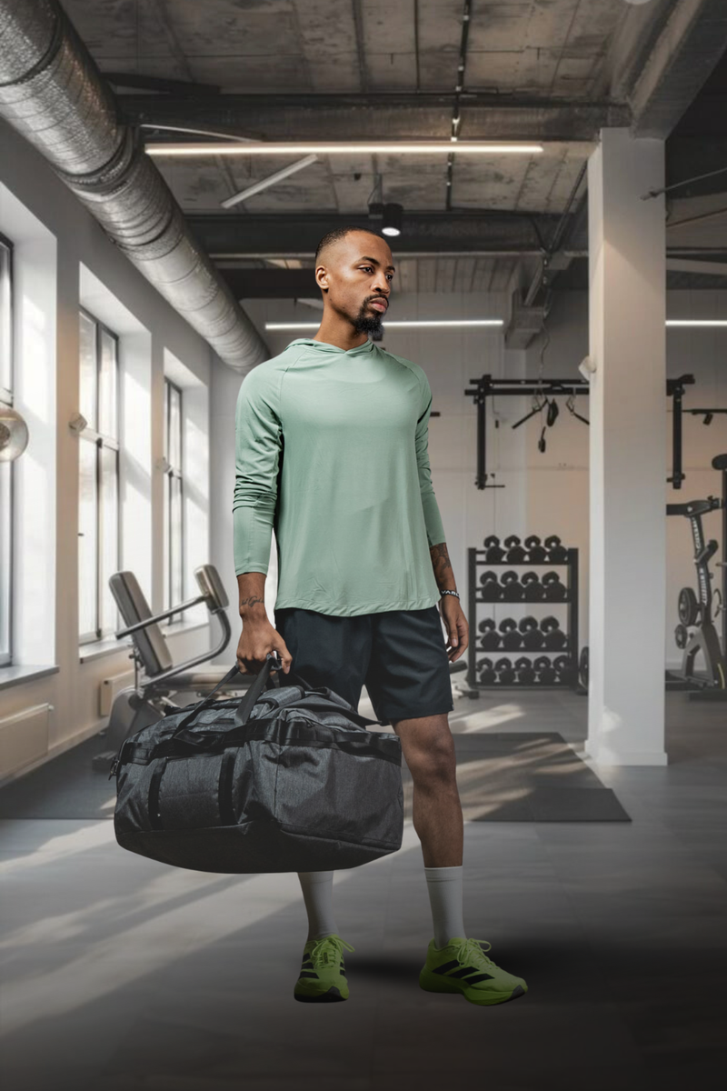 Load image into Gallery viewer, Men's Terra Recovery Element Hoodie Shirt (Low Light Olive) - Arvada Triathlon Company
