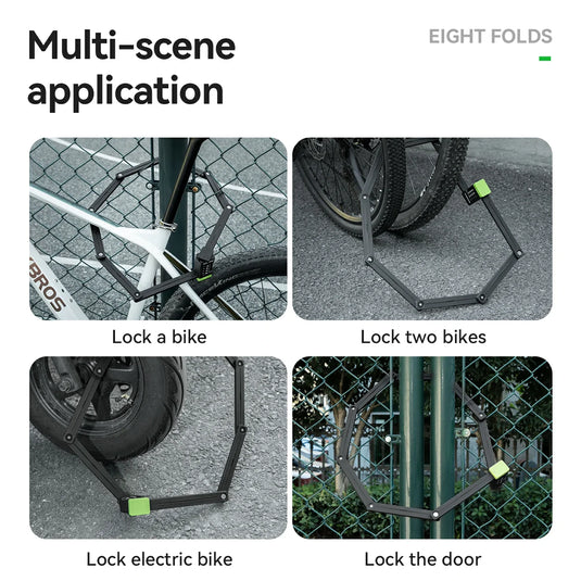 8-Section Folding Combination Bike Lock - Arvada Triathlon Company