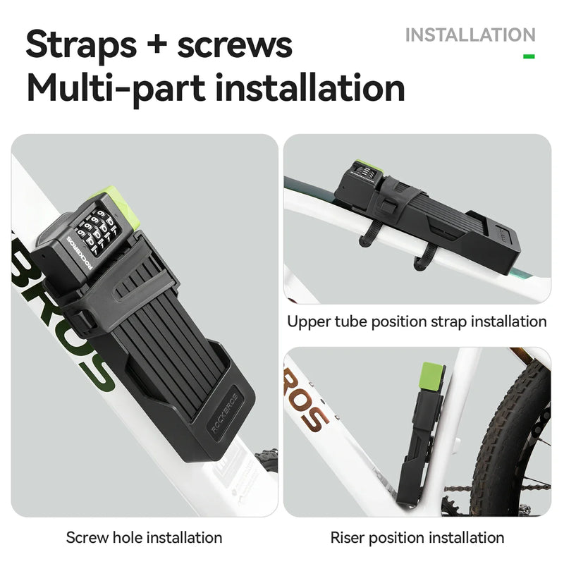 Load image into Gallery viewer, 8-Section Folding Combination Bike Lock - Arvada Triathlon Company
