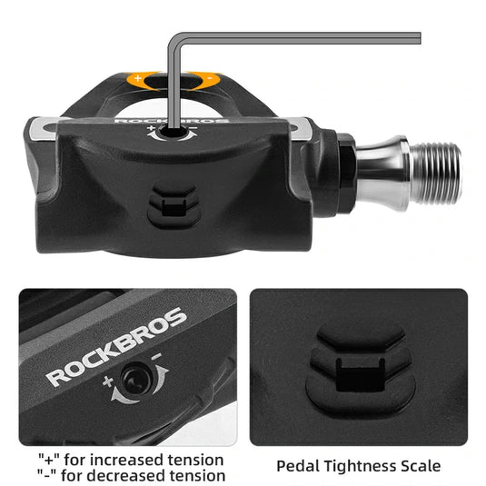 Carbon Fiber SPD Clipless Pedals for Road Bikes 9/16'' - Arvada Triathlon Company
