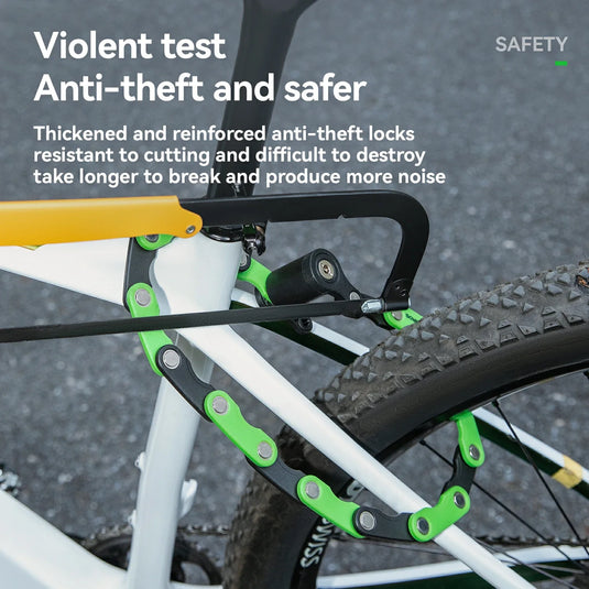ROCKBROS HamburgerFold Anti-Theft Bike Lock - Arvada Triathlon Company