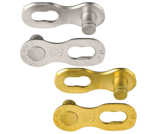 KMC MissingLink CL559R Connector - 10-Speed, Reusable, Silver, 2 Pairs/Card - Arvada Triathlon Company