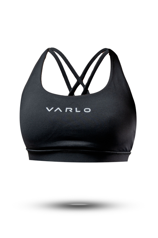 Women's SOHO Cross Back Sports Bra (Black) - Arvada Triathlon Company