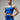 Women's SOHO Cross Back Crop Tank (Neo Blue) - Arvada Triathlon Company