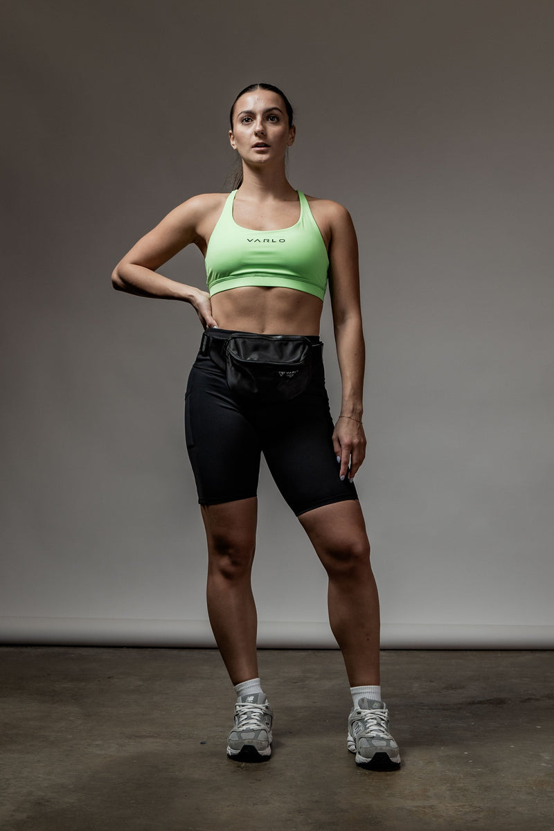 Load image into Gallery viewer, SOHO Women's Technical High Rise Shorts 8" (Black) - Arvada Triathlon Company
