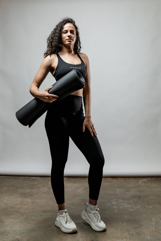 Women's SOHO Cross Back Sports Bra (Black) - Arvada Triathlon Company