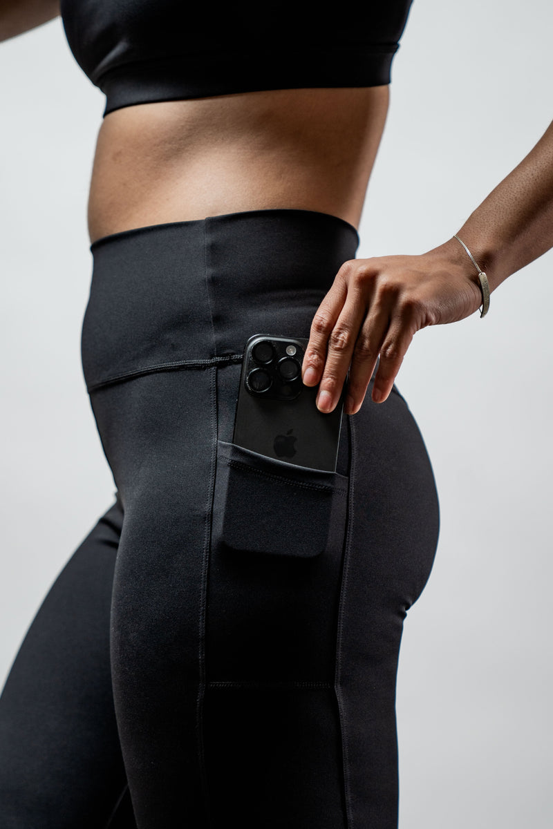 Load image into Gallery viewer, Women's SOHO Full Length High Waist Leggings (Black) - Arvada Triathlon Company
