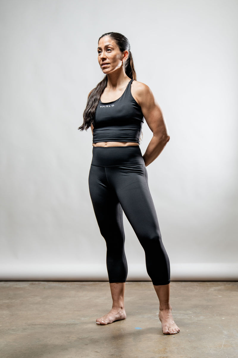 Load image into Gallery viewer, SOHO Women's 3/4 Technical Tight (Black) - Arvada Triathlon Company
