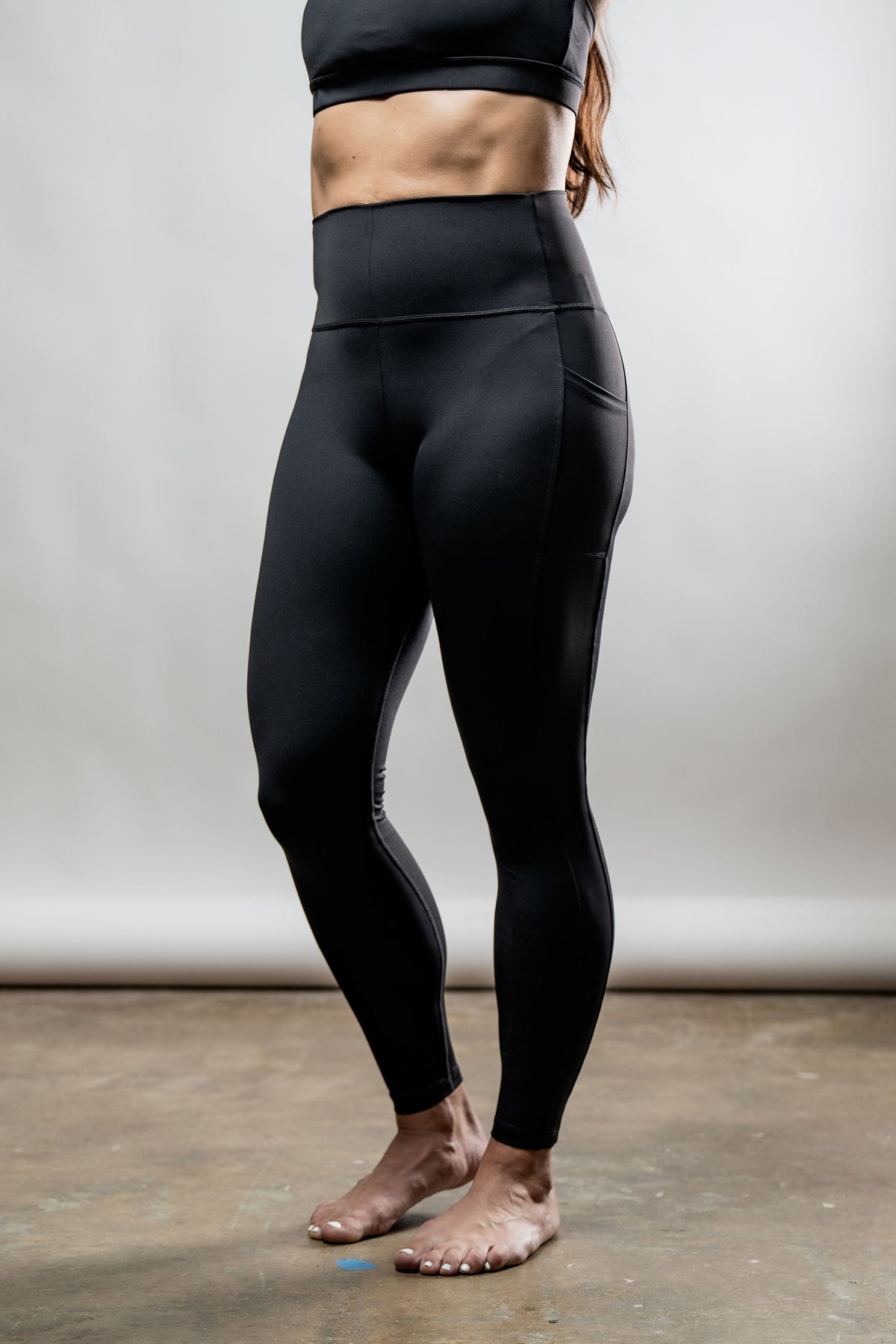 Women's SOHO Full Length High Waist Leggings (Black) - Arvada Triathlon Company