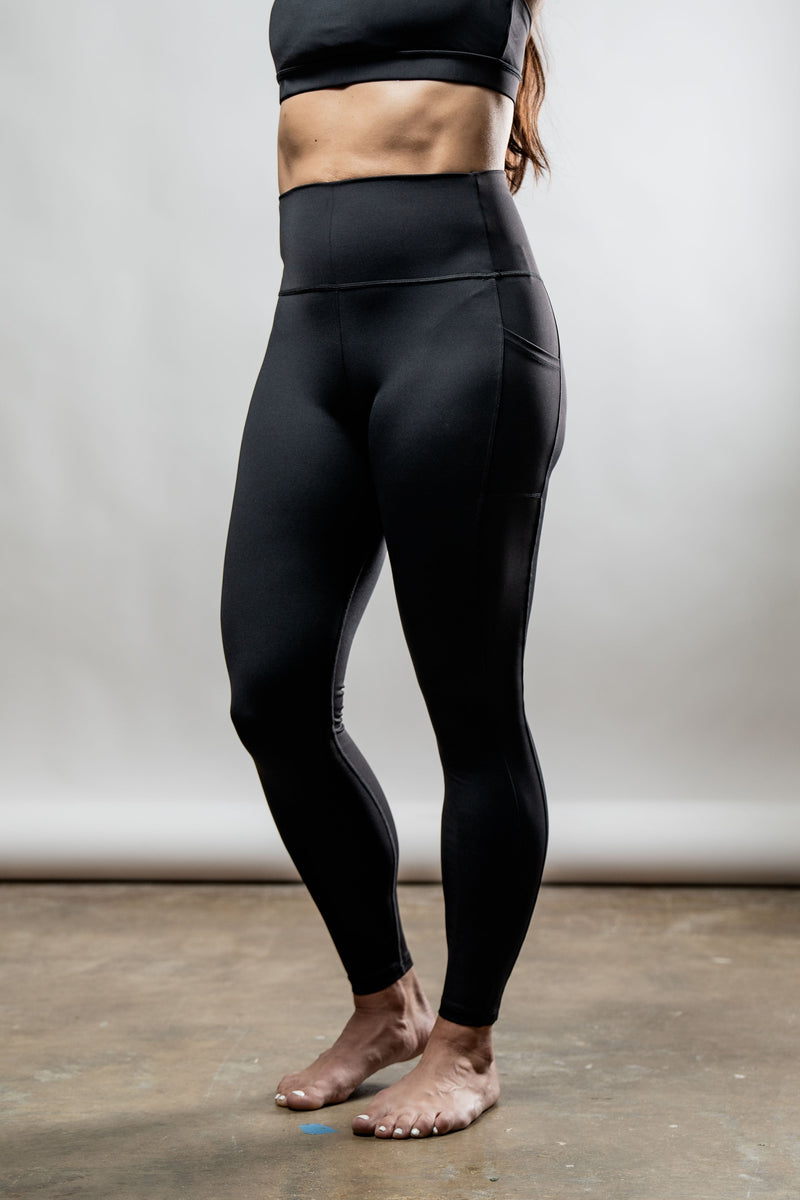 Load image into Gallery viewer, Women's SOHO Full Length High Waist Leggings (Black) - Arvada Triathlon Company
