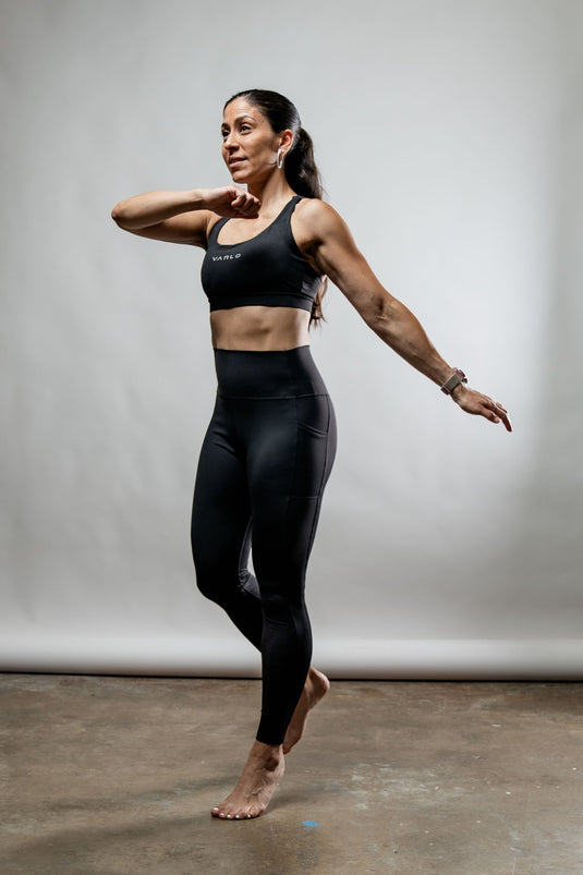 Women's SOHO Full Length High Waist Leggings (Black) - Arvada Triathlon Company