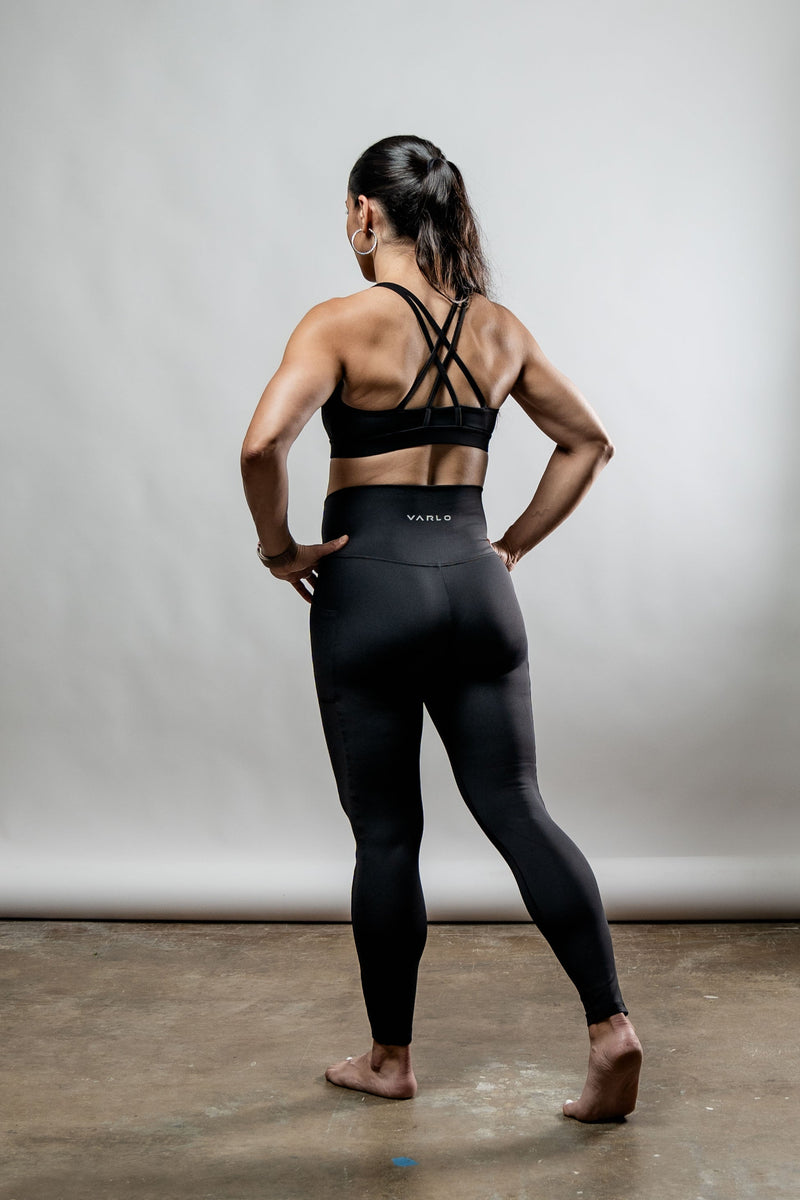 Load image into Gallery viewer, Women's SOHO Full Length High Waist Leggings (Black) - Arvada Triathlon Company

