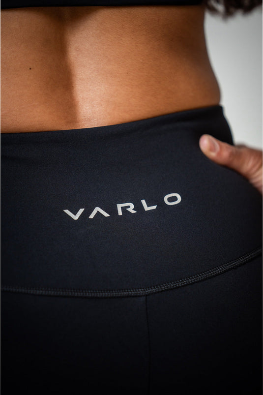 SOHO Women's Technical High Rise Shorts 8" (Black) - Arvada Triathlon Company