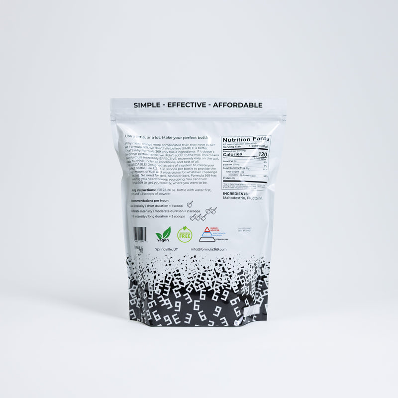 Load image into Gallery viewer, 3 pounds, 45 servings - Formula 369 Endurance Fuel Drink Mix - Arvada Triathlon Company
