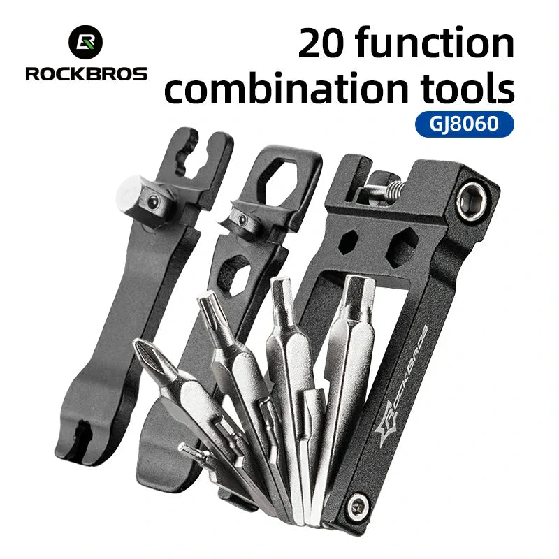 Load image into Gallery viewer, Bike Foldable Repair Kit 20-in-1 Function Combination Tool - Arvada Triathlon Company

