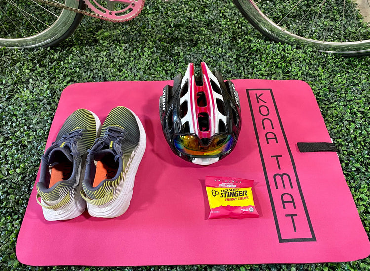 Kona T Mat — Triathlon Transition Mat | Neoprene | 29" x 21.5"