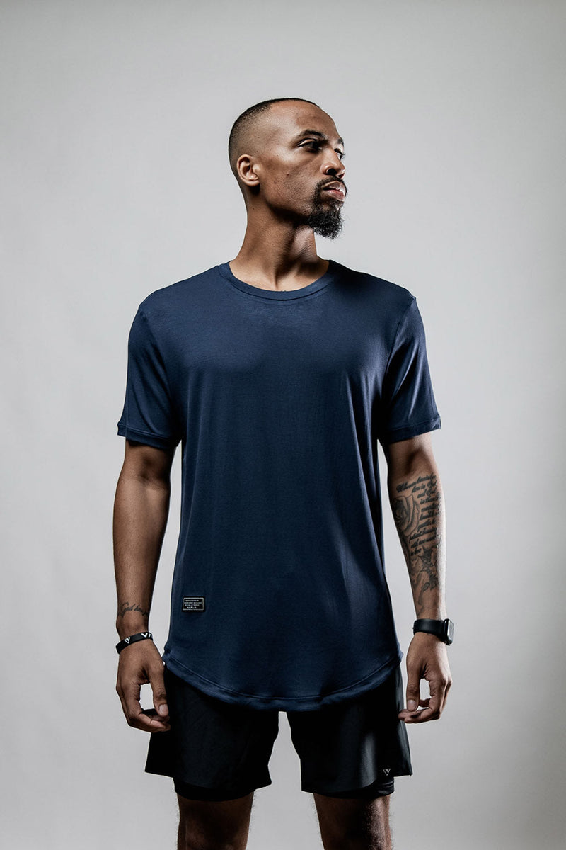 Load image into Gallery viewer, Men's Everyday Terra Tee (Deepline Blue) - Arvada Triathlon Company
