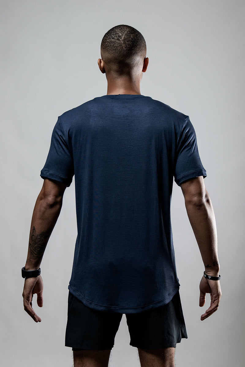 Load image into Gallery viewer, Men's Everyday Terra Tee (Deepline Blue) - Arvada Triathlon Company

